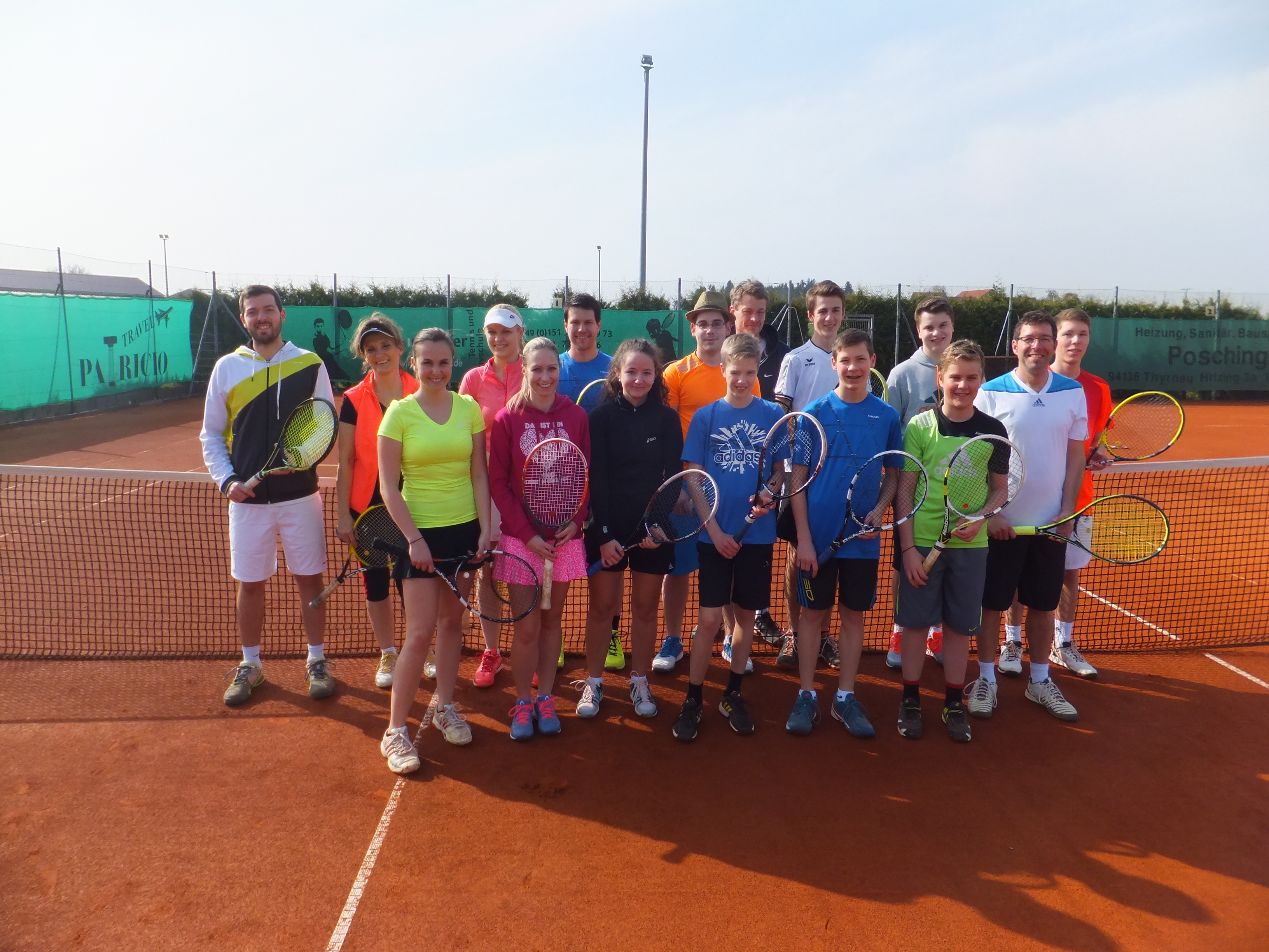 Gruppenbild Tenniscamp 2015
